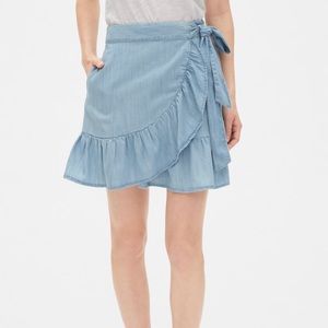 Ruffle Wrap Skirt in TENCEL™